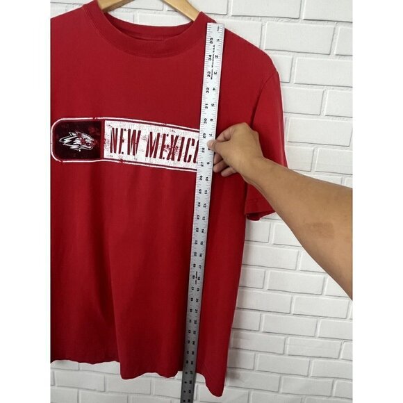 NCAA by KA Inc. Red UNM University Lobos New Mexico T Shirt Tee Top Men's Small - Picture 4 of 12